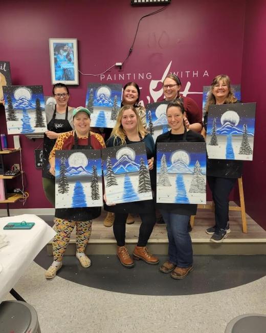 painting with a twist group